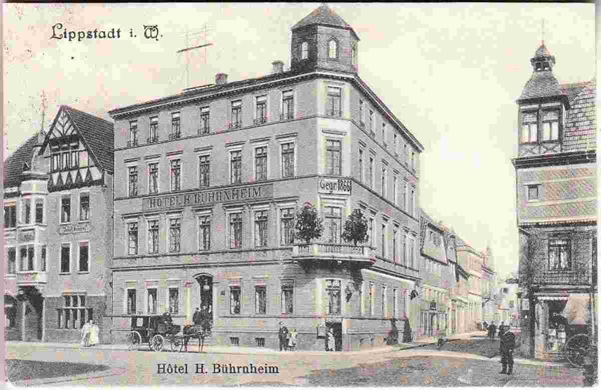 Lippstadt. Am Marktplatz, Hotel H. Buhrnheim, 1907