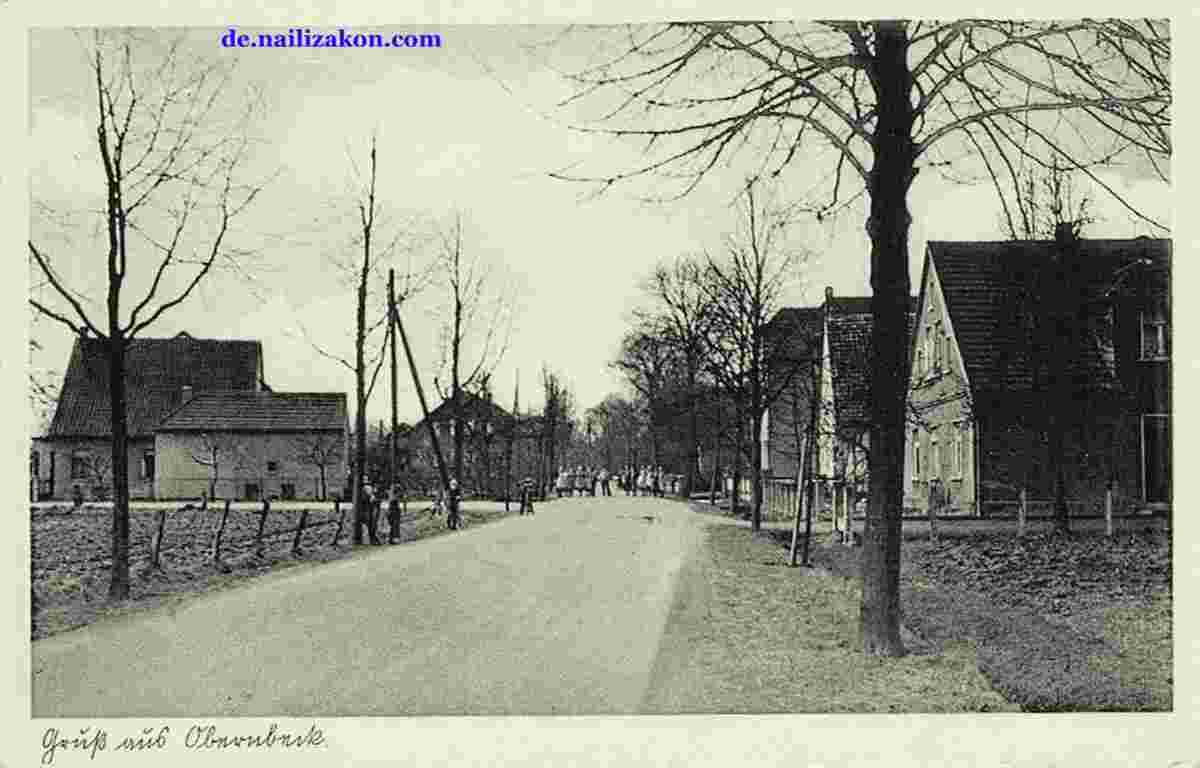 Löhne. Panorama von Stadtstraße, 1949