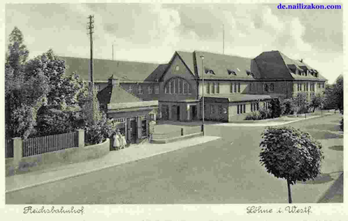 Löhne. Reichsbahnhof