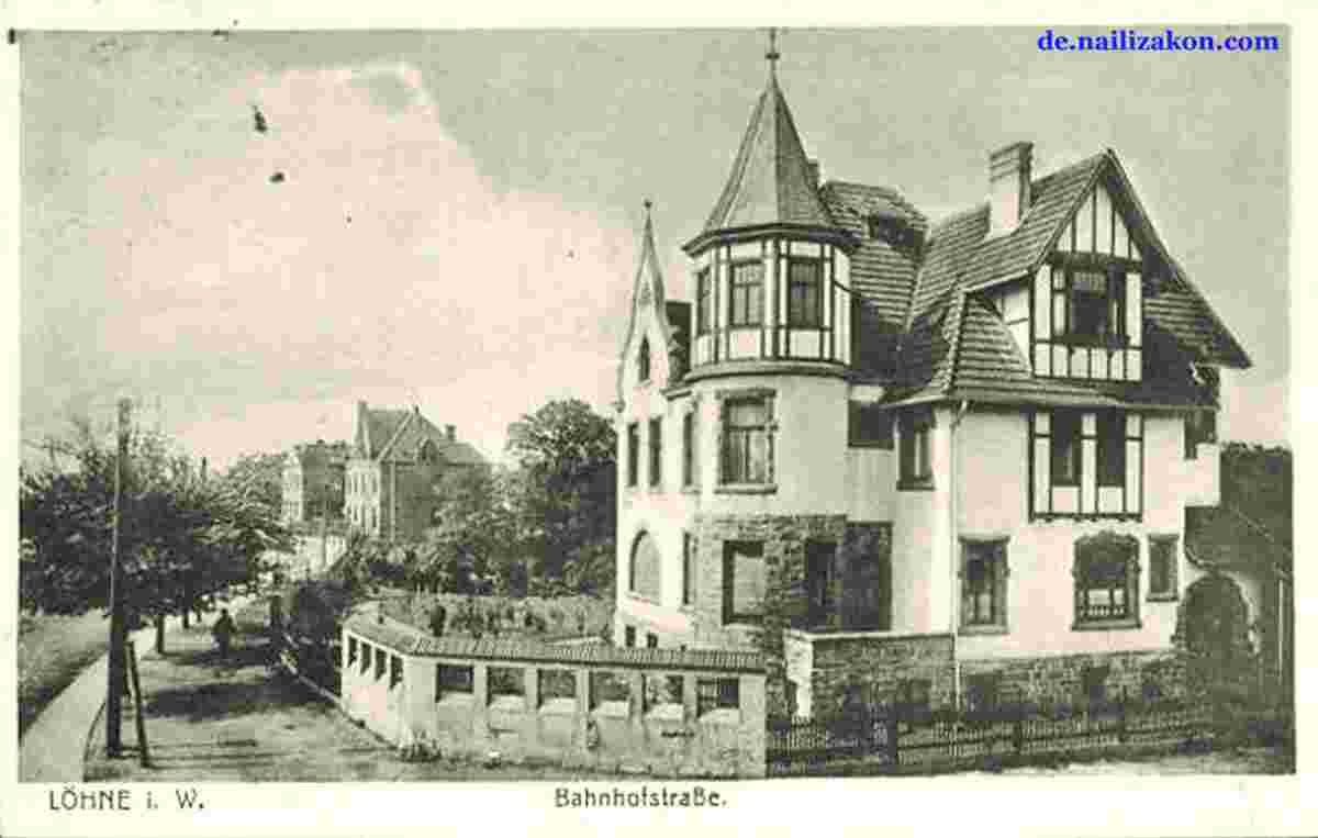 Löhne. Villa an der Bahnhofstraße, 1921
