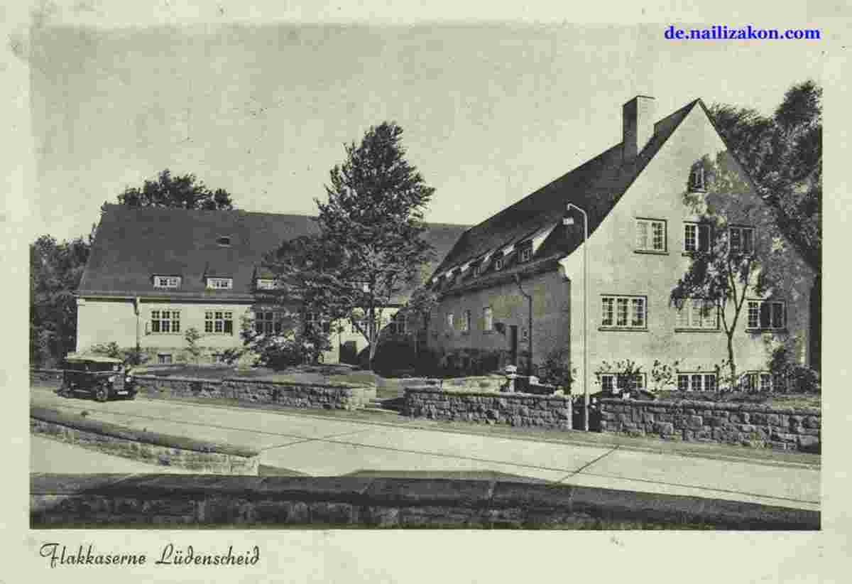 Lüdenscheid. Flakkaserne, um 1951