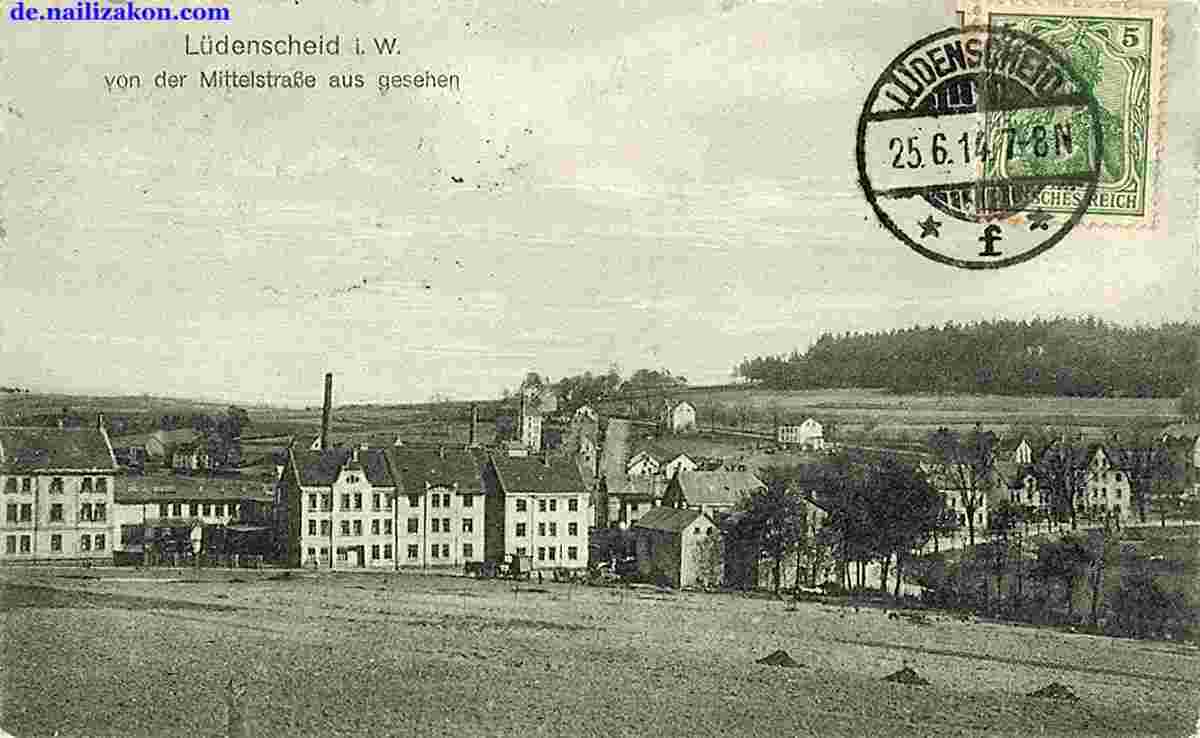 Lüdenscheid. Mittelstraße, 1914