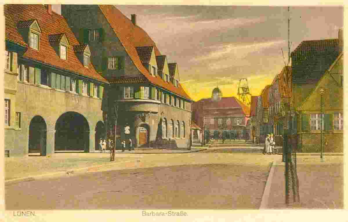 Lünen. Barbara-Straße, 1923