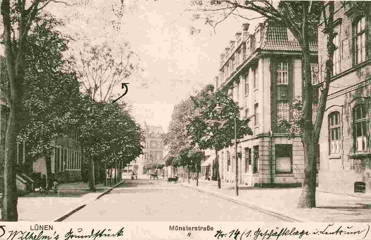 Lünen. Münsterstraße, 1924