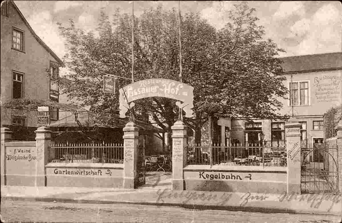 Lahnstein. Niederlahnstein - Restaurant 'Nassauer-Hof', 1915