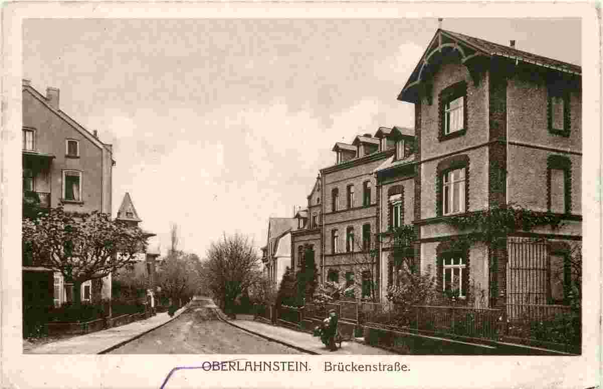 Lahnstein. Oberlahnstein - Brückenstraße, 1914