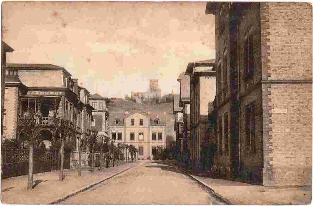 Lahnstein. Oberlahnstein - Lahneck Straße, 1909