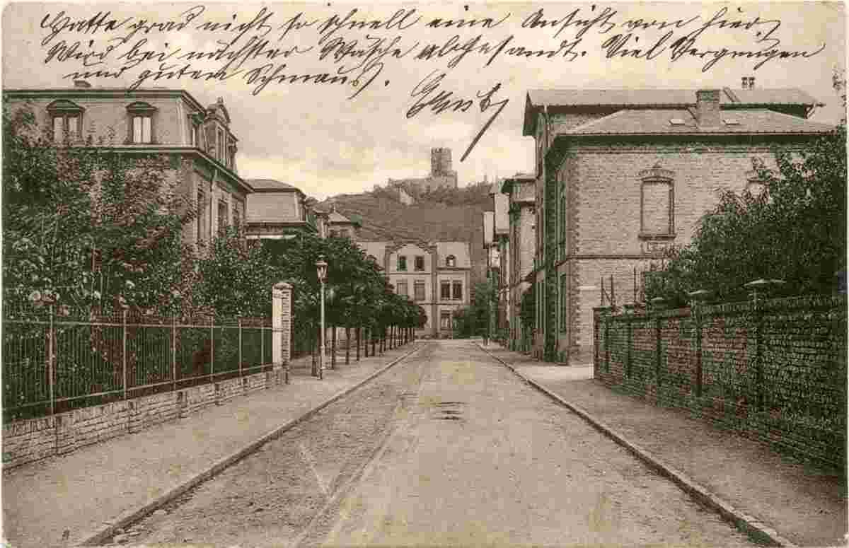 Lahnstein. Oberlahnstein - Lahneck Straße, 1910