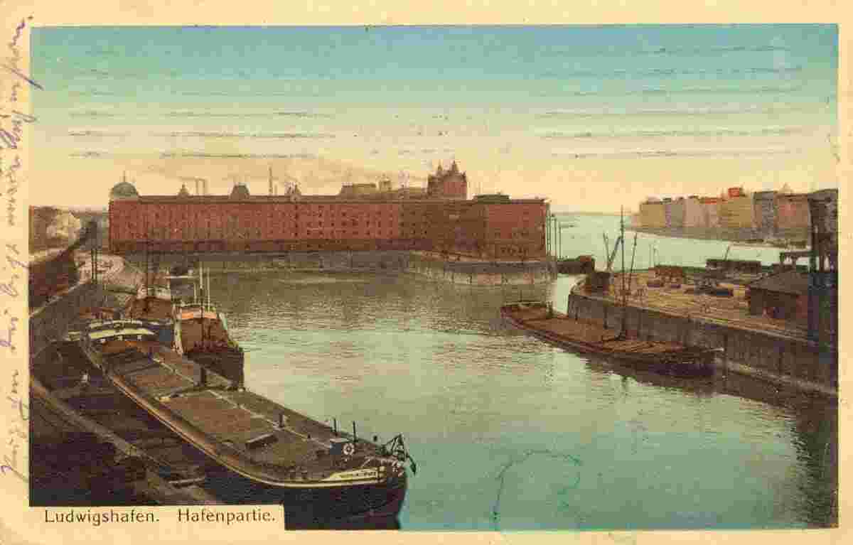 Ludwigshafen am Rhein. Hafen, 1913