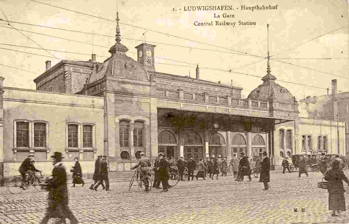 Ludwigshafen am Rhein. Hauptbahnhof, 1900