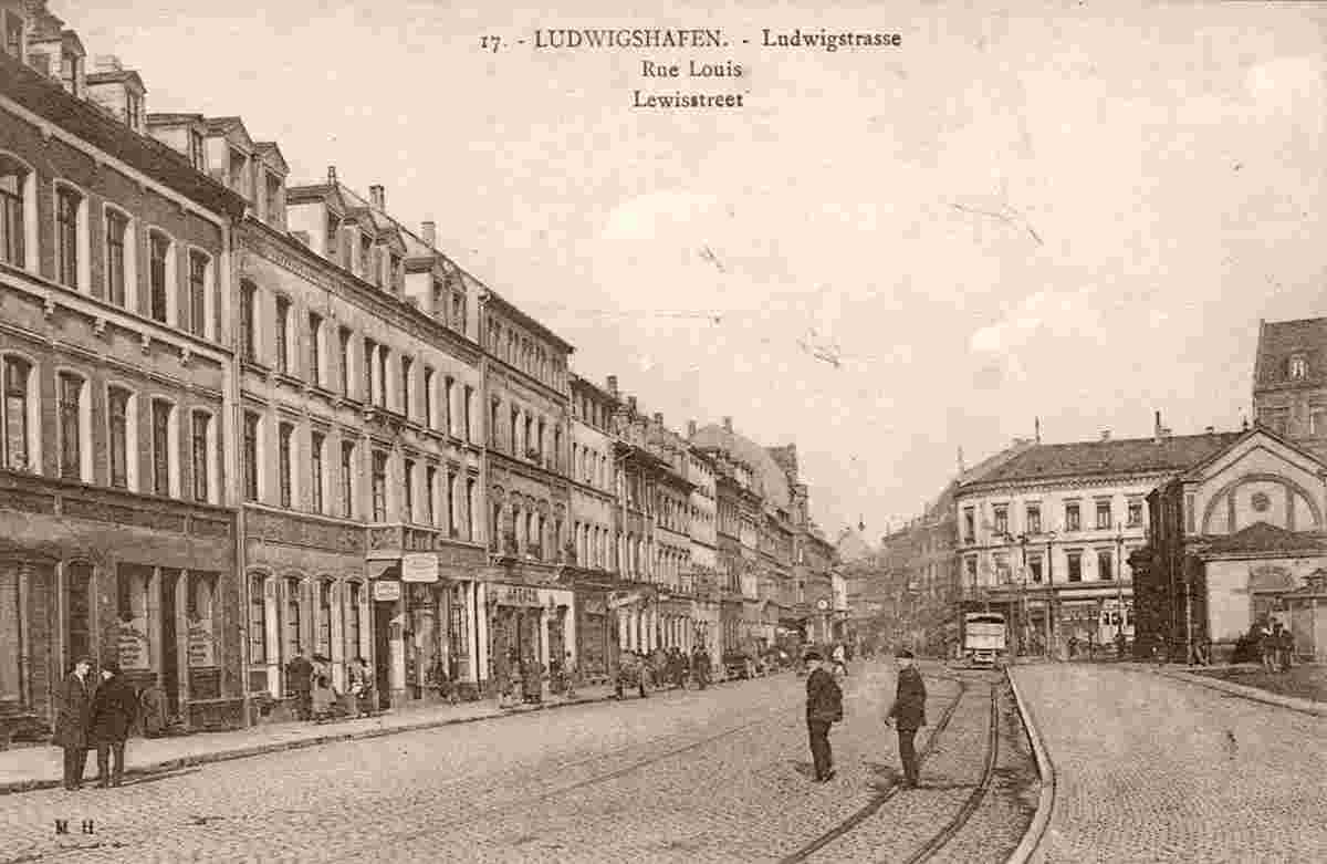 Ludwigshafen am Rhein. Ludwigstraße, 1900