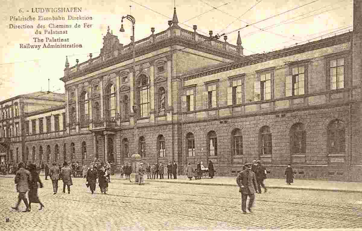 Ludwigshafen am Rhein. Pfälzische Eisenbahn Direktion, 1900