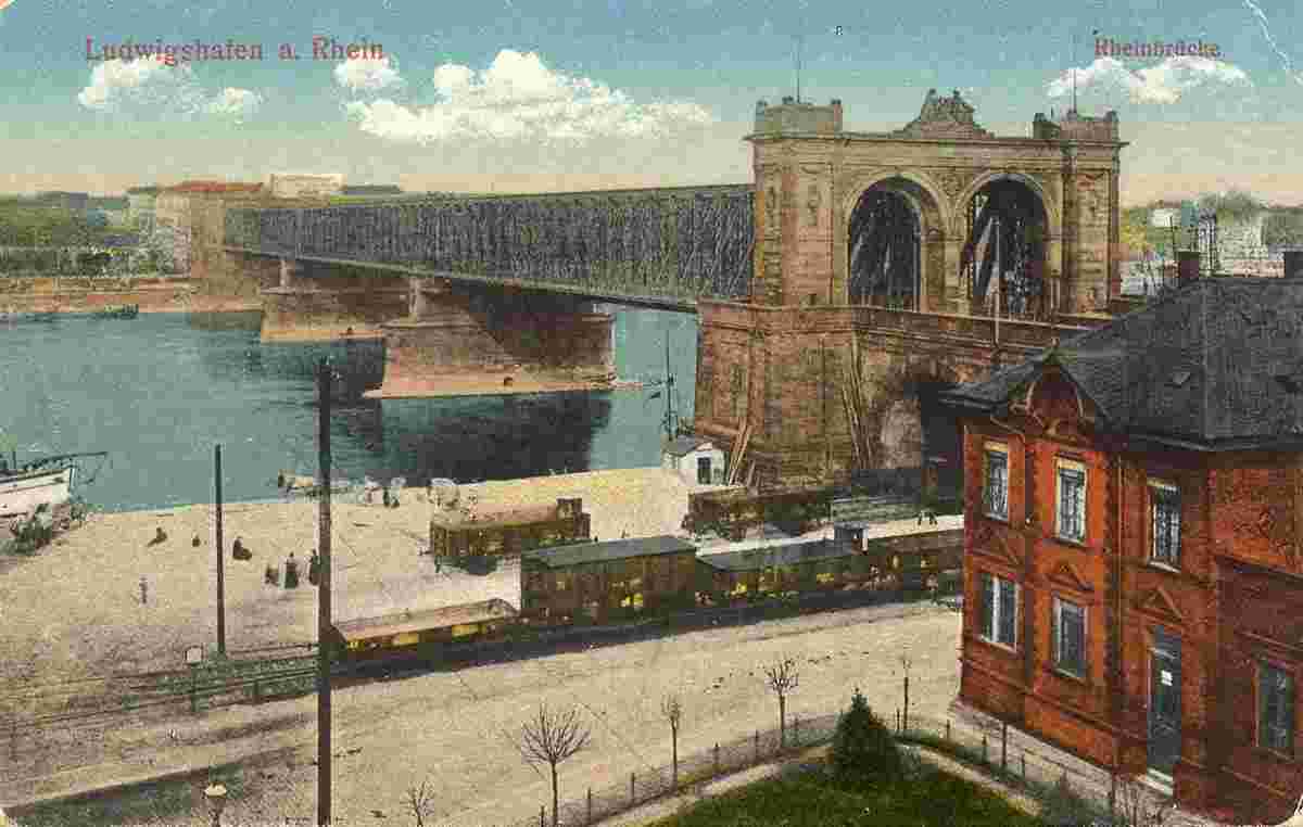 Ludwigshafen am Rhein. Rheinbrücke
