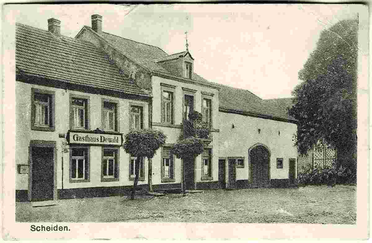 Losheim am See. Scheiden - Gasthaus Dewald, 1933