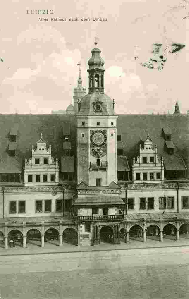 Leipzig. Altes Rathaus nach dem Umbau, 1908