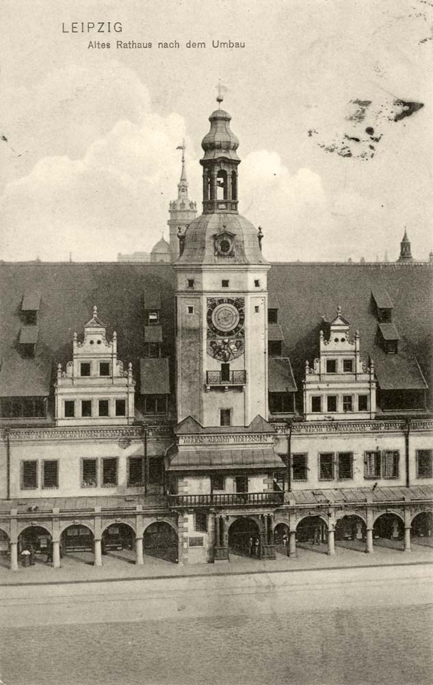 Leipzig. Altes Rathaus nach dem Umbau, 1908