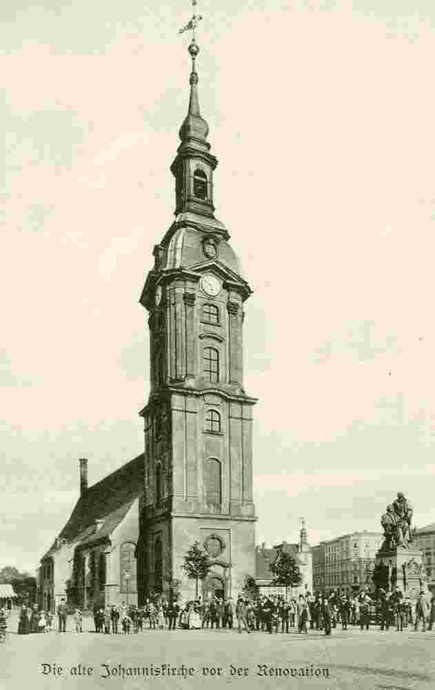 Leipzig. Die alte Johanneskirche vor der Renovation