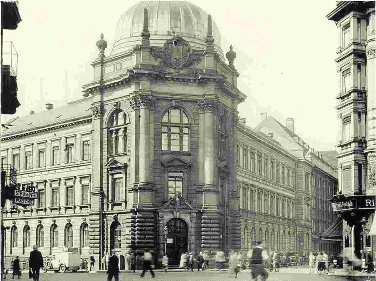 Leipzig. Gebäudekomplex Polizei, Justiz, 1930