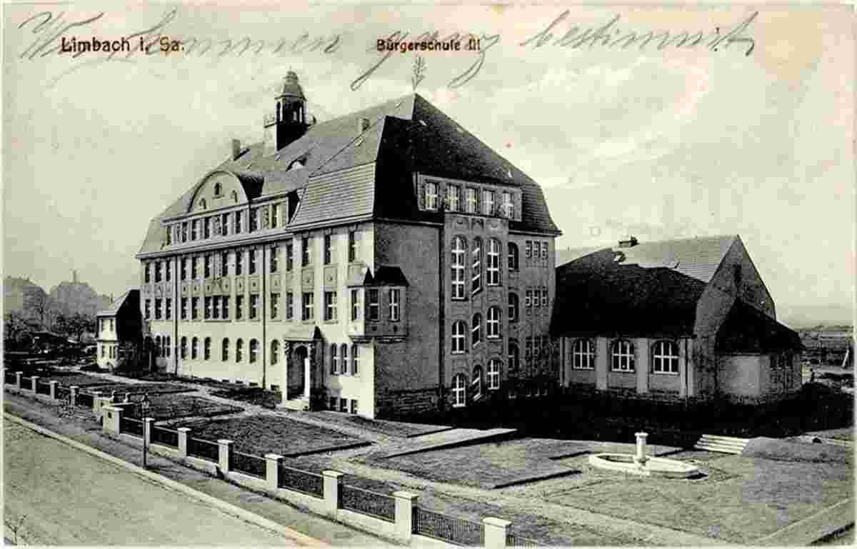 Limbach-Oberfrohna. Limbach - Bürgerschule III, 1912