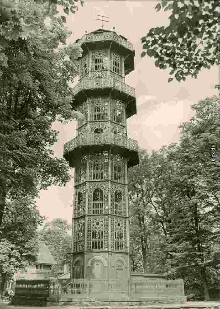 Löbau. König Friedrich August-Turm, erbaut 1853, 1975