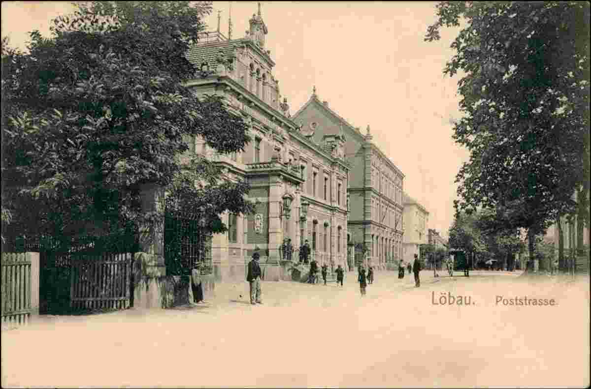 Löbau. Poststraße, 1903