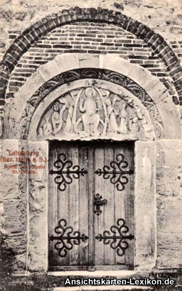 Landsberg. Kapelle St Crucis, Portal, 1920