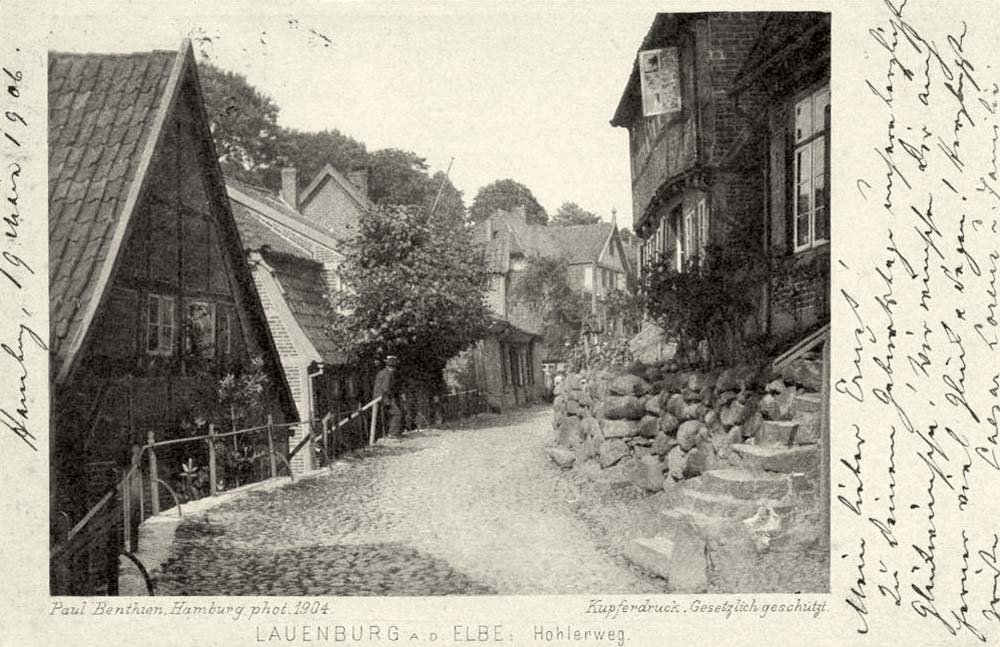 Lauenburg (Elbe). Hohlerweg, 1904