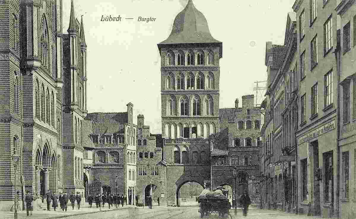 Lübeck. Burgtor, 1909