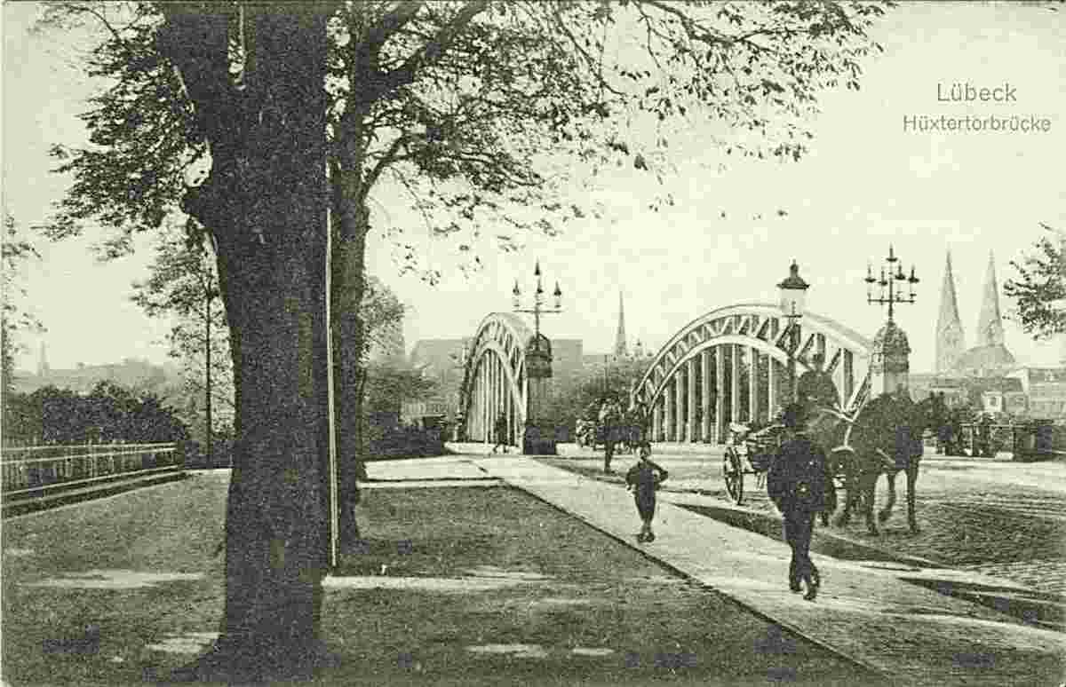 Lübeck. Hüxtertorbrücke, 1911