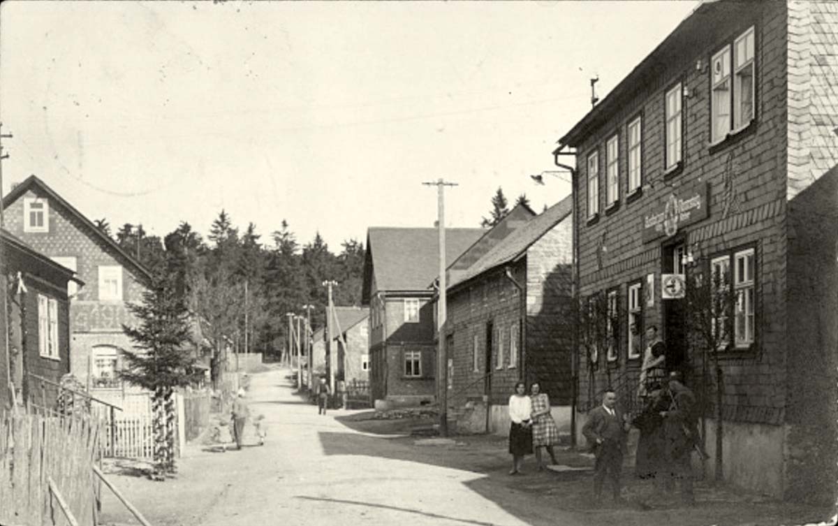 Lehesten (Thüringer Wald). Gasthof zum Rennsteig, 1931