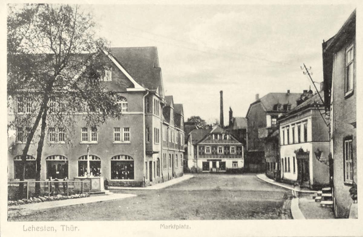 Lehesten (Thüringer Wald). Marktplatz, 1914