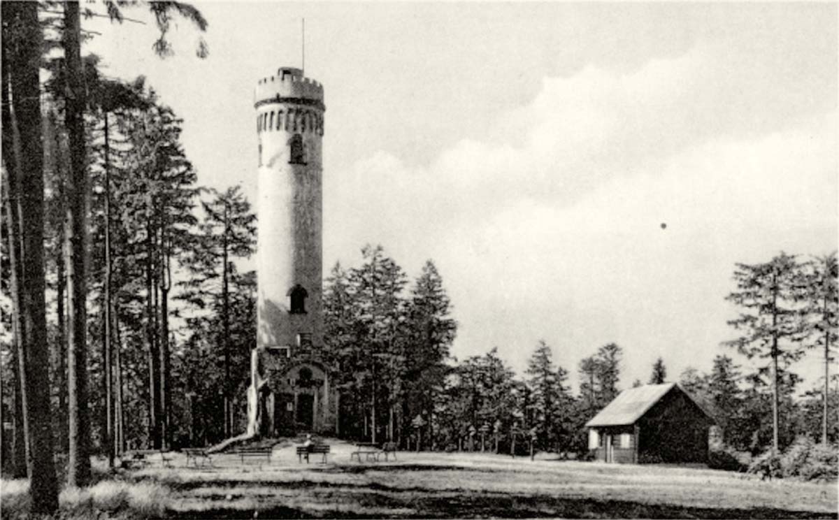Lehesten (Thüringer Wald). Wetzsteinturm, 1937