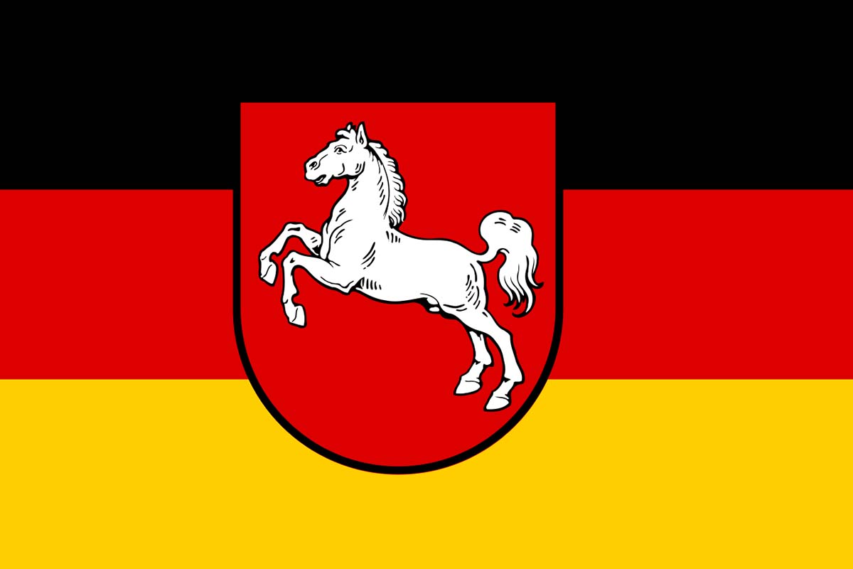 Landesflagge Land Niedersachsen