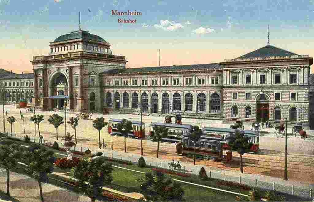 Mannheim. Bahnhof