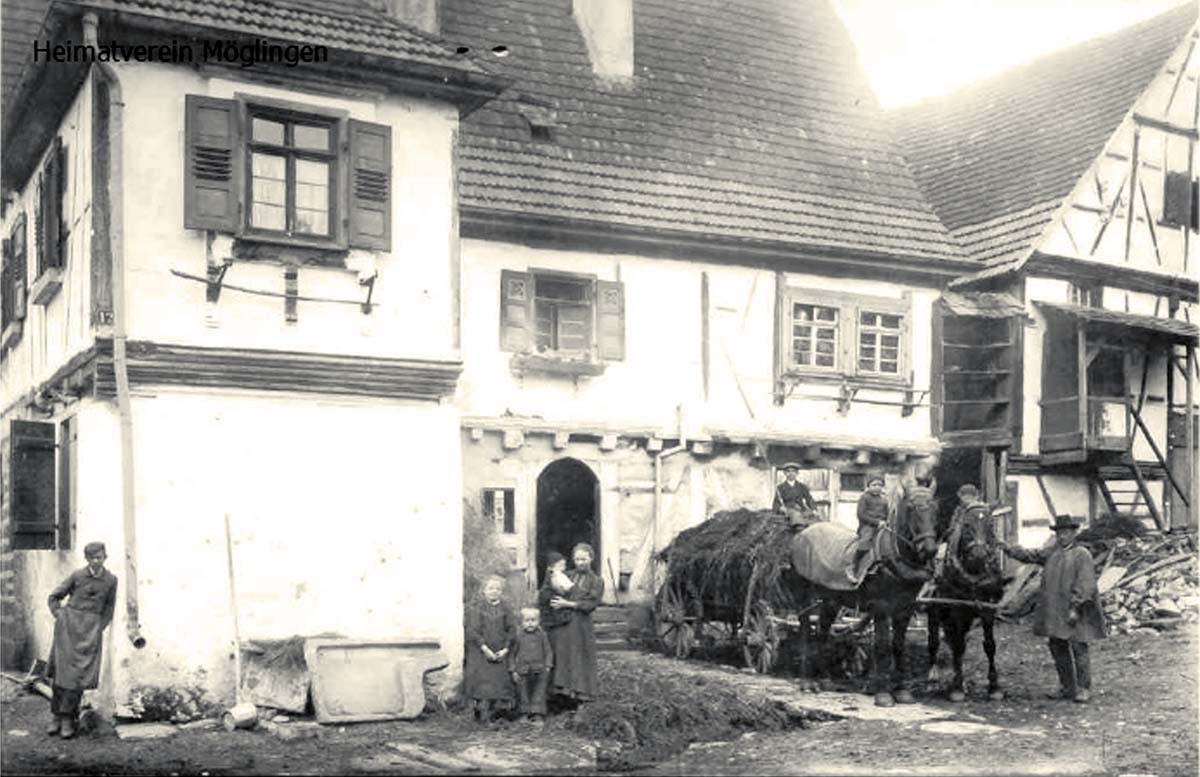 M�glingen. M�nchinger Stra�e, Haus Koch um 1910