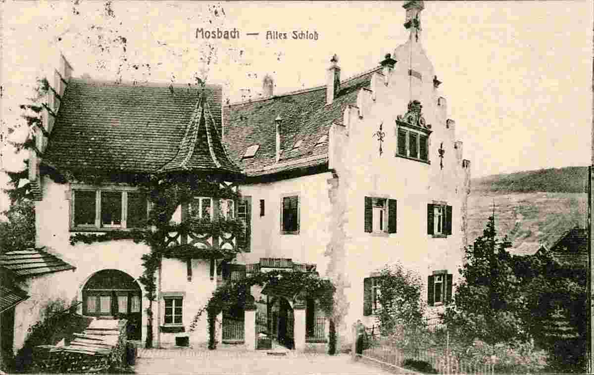 Mosbach. Altes Schloß, 1921
