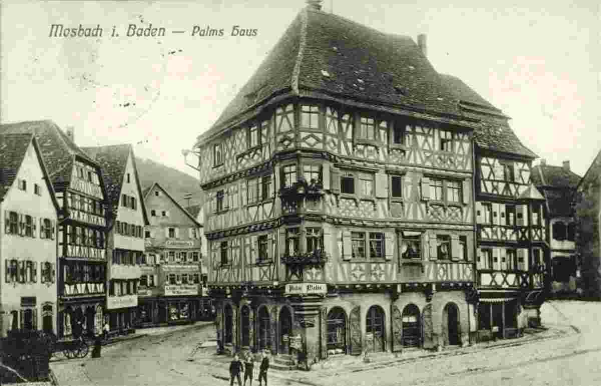 Mosbach. Das Palm'sche Haus, 1917