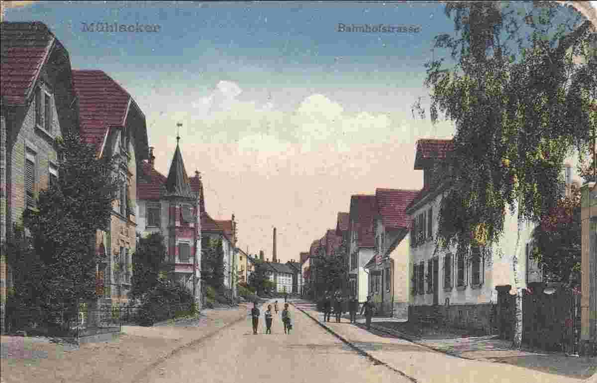 Mühlacker. Bahnhofstraße, 1914