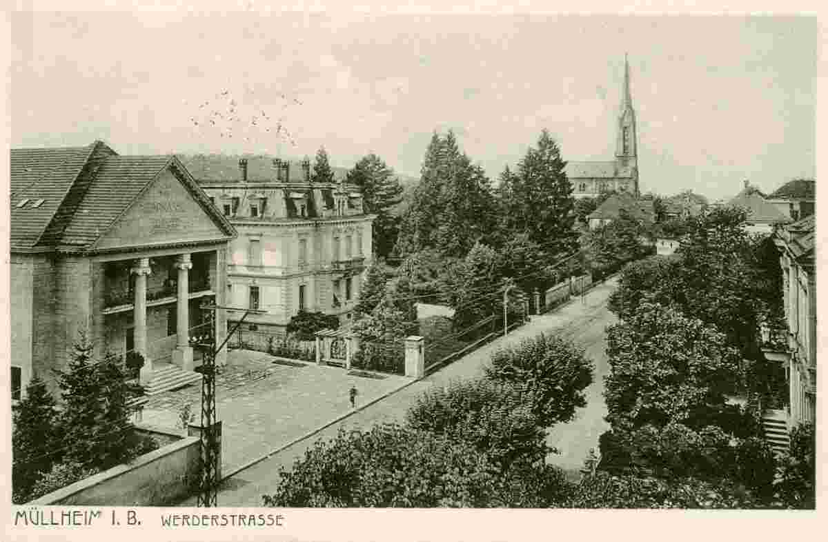 Müllheim. Sparkasse am Werderstraße, 1917