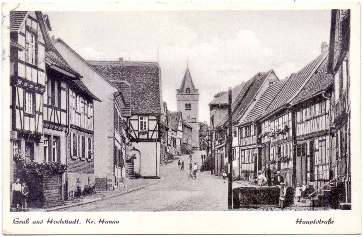Maintal. Hochstadt - Hauptstraße, 1953
