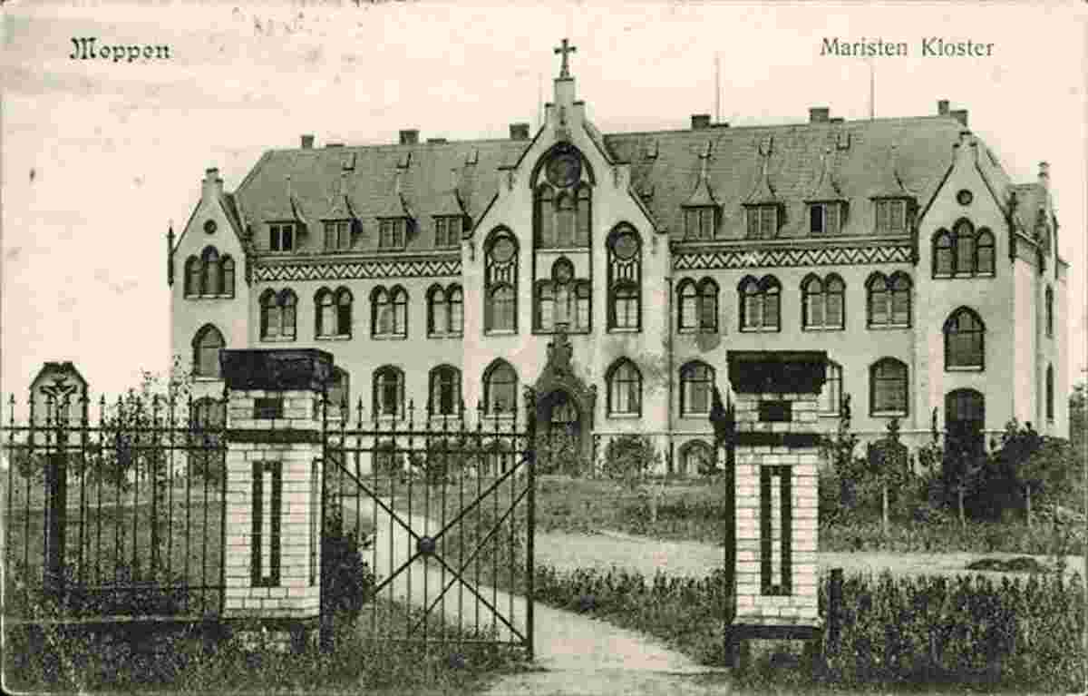 Meppen. Einfahrt zum Maristen Kloster, 1913