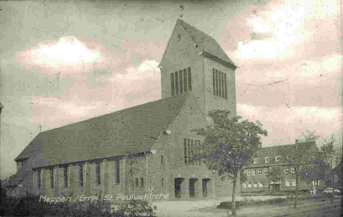 Meppen. St Pauluskirche, 60er Jahre
