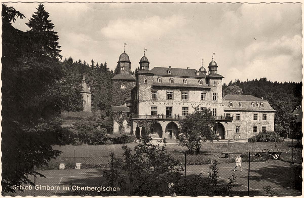 Marienheide. Gimborn - Schloß-Hotel, 1950er Jahre