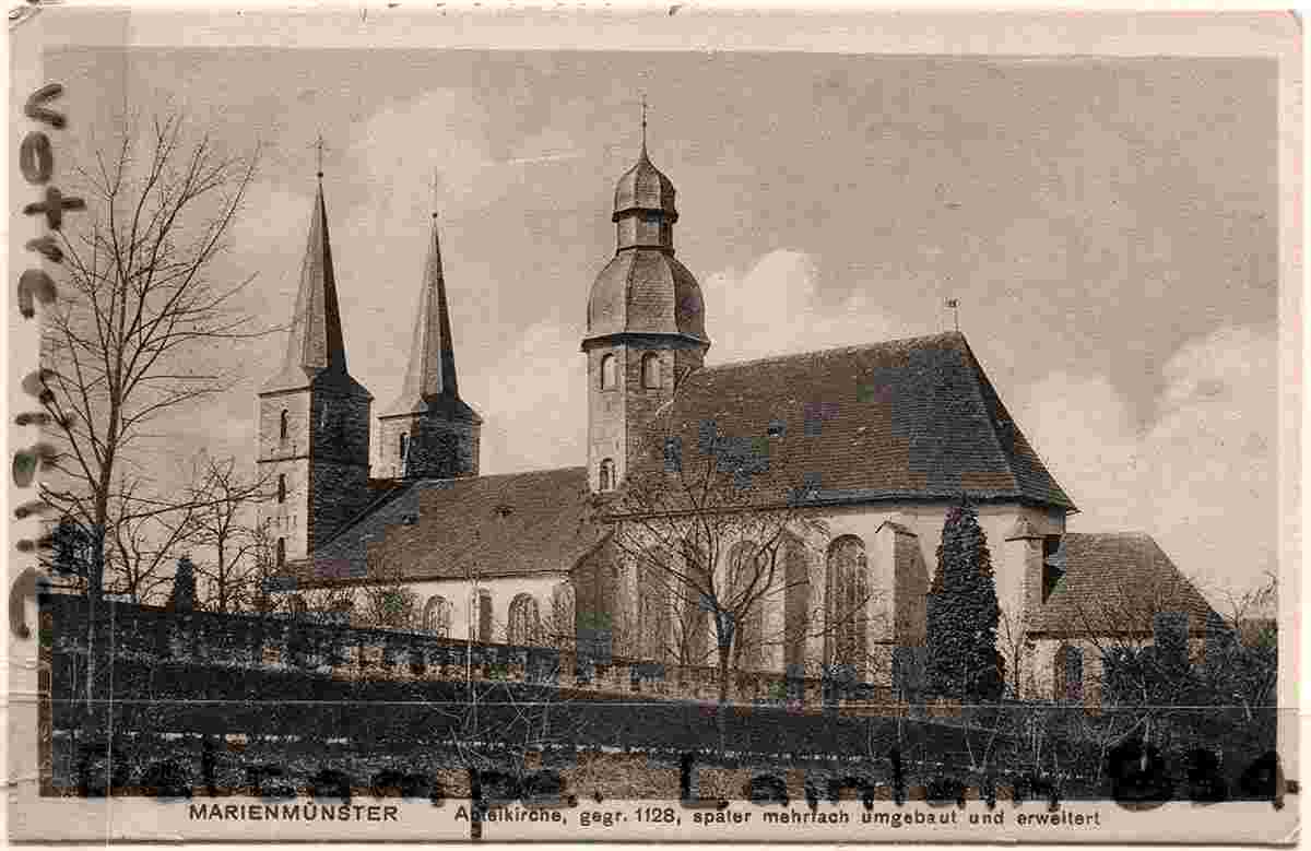 Marienmünster. Abteikirche, gegründet 1128 später mehrfach umgebaut und erweitert