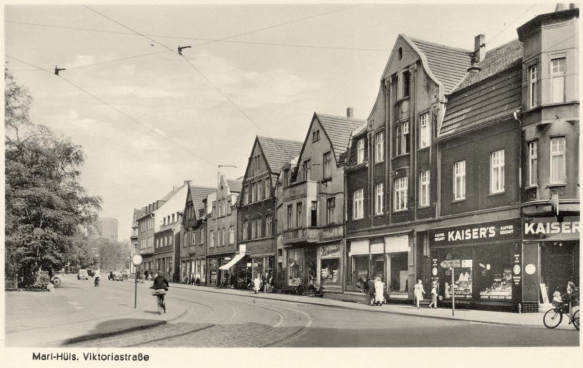 Marl. Hüls - Viktoriastraße, um 1950s