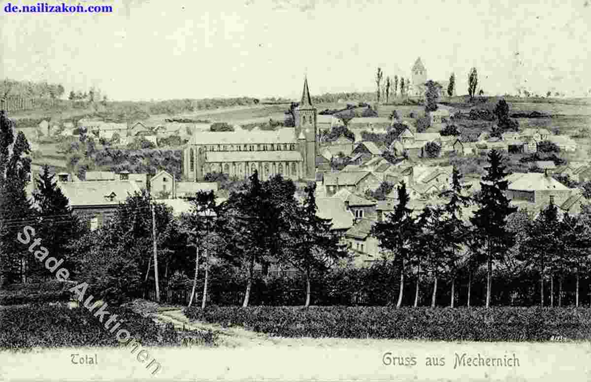 Mechernich. Panorama der Stadt