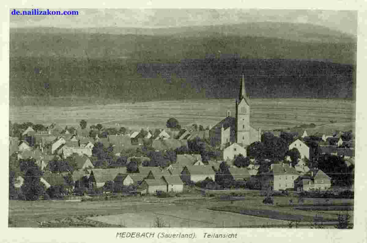 Medebach. Panorama der Stadt