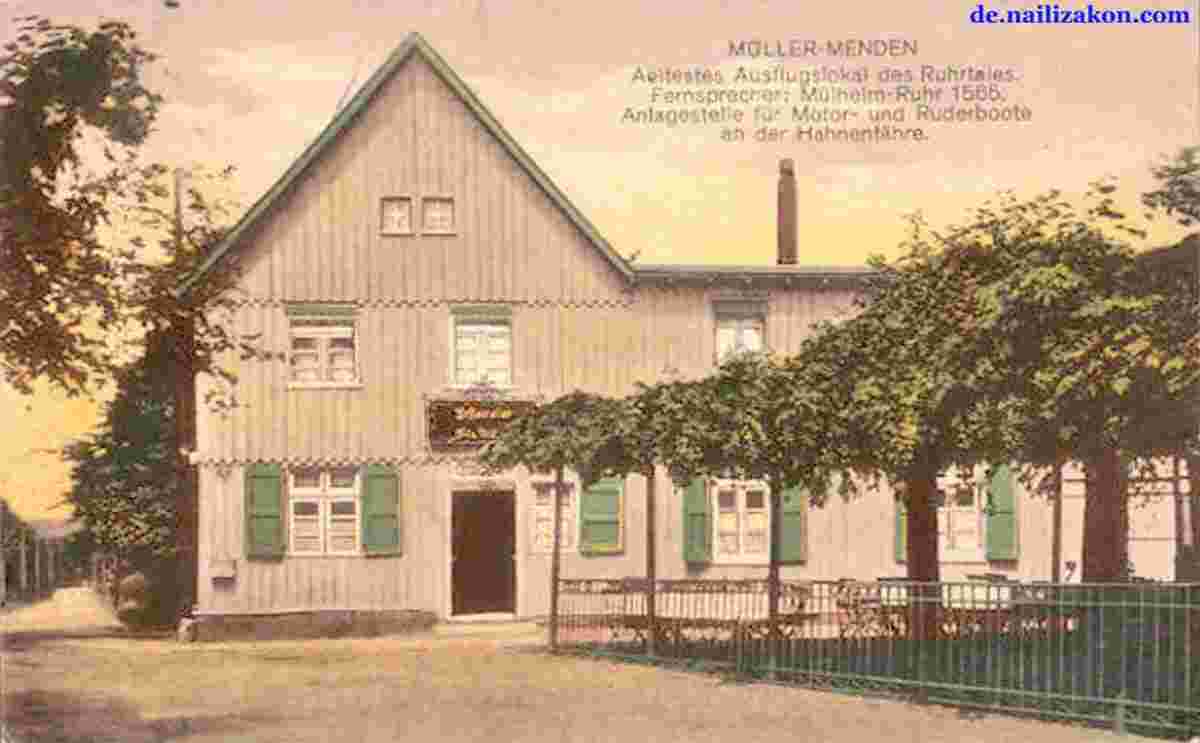 Menden. Restaurant zur grünen Esche, 1922