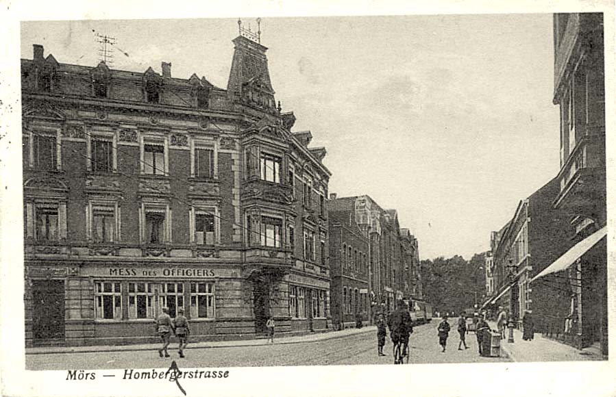 Moers (Mörs). Homberger Straße, 1922