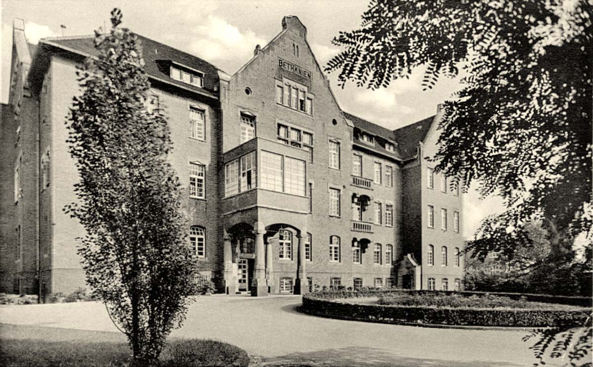 Moers (Mörs). Krankenhaus Bethanien, 1953